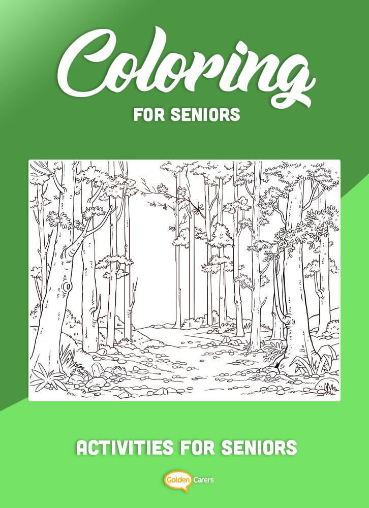 Another coloring-in template for seniors.